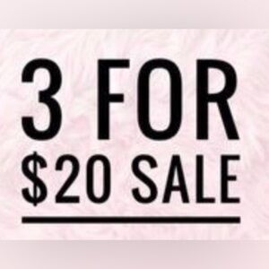 Shop the 3 for $20 sale